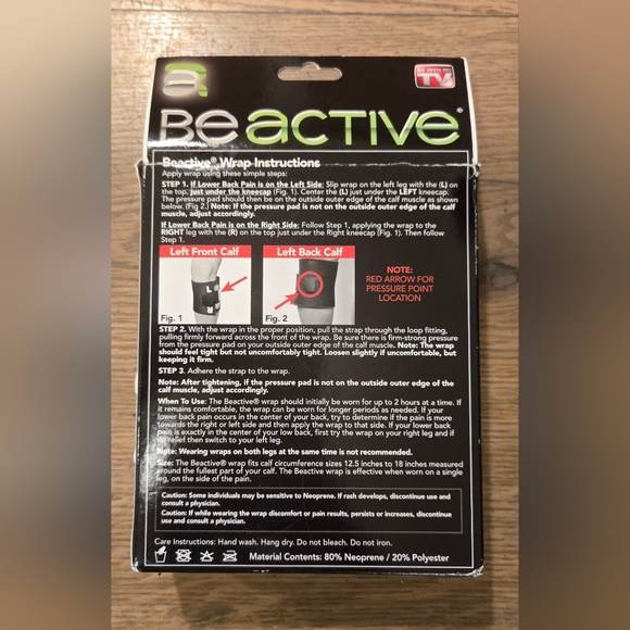 BeActive Sciatica/Back Knee Brace - Picture 4 of 6